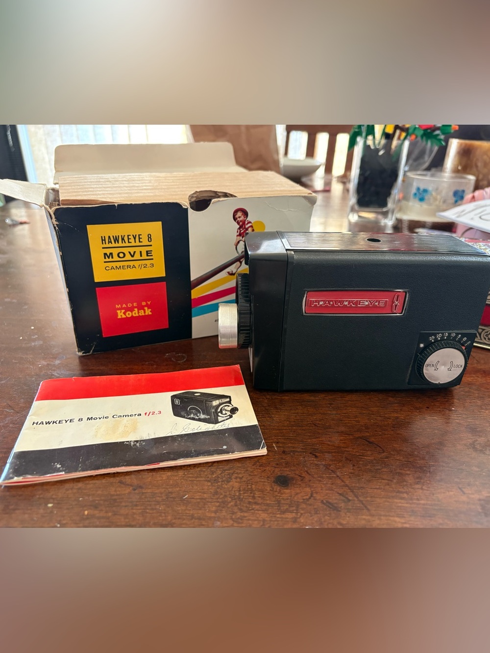 VINTAGE Kodak Hawkeye 8 Movie Camera
CIB - Complete With Box & Manual